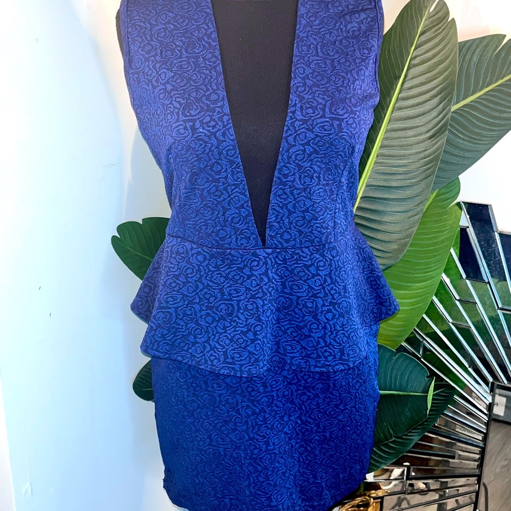 Violet Peplum Dress